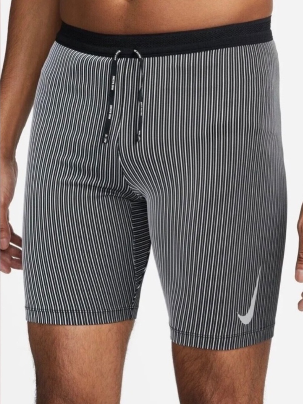 Nwt Nike Men's Dri-FIT ADV AeroSwift 1/2 Length Running Tights Shorts Sz L